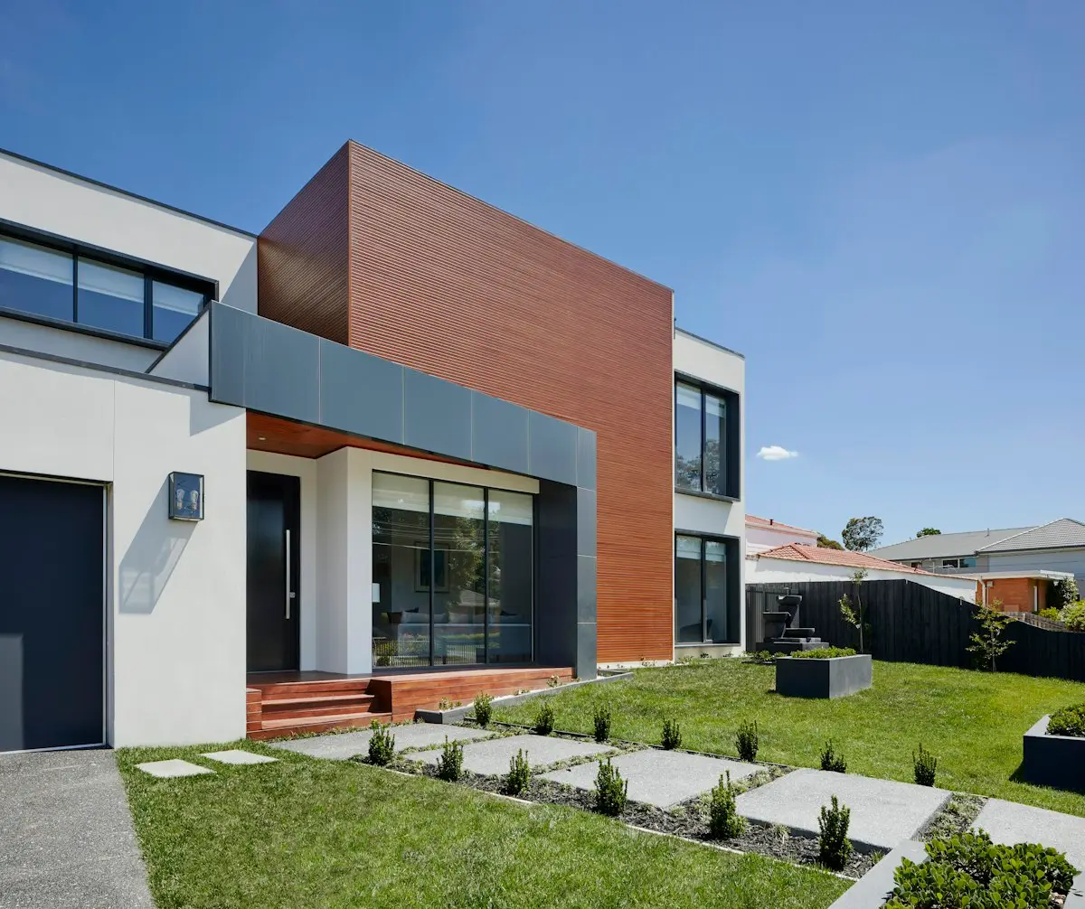 Copper and stone townhouse