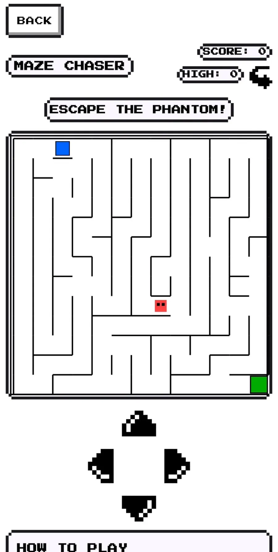 Maze Chaser, the offline mini game inside URChat
