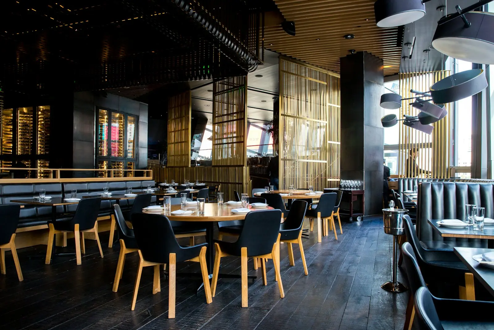 The bar and booths