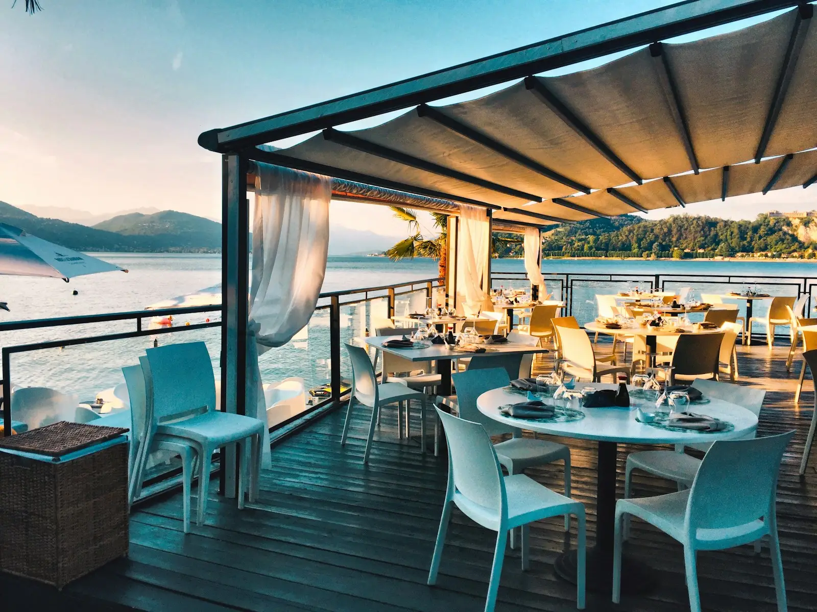 The terrace